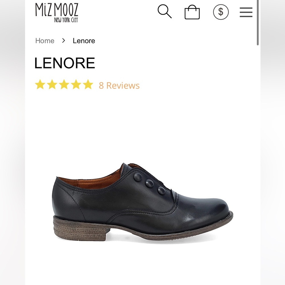 Miz Mooz Lenore Flat 6.5 black